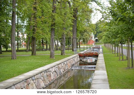 August, 2015  - Tallinn, Estonia. Kadriorg  park in Tallinn is the Catherine's Valley commissioned by the Russian Czar Peter the Great.