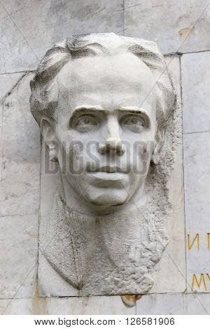 Bas-relief Ostrovsky N. A.