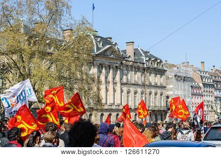 April Protest Against Labour Reforms In France