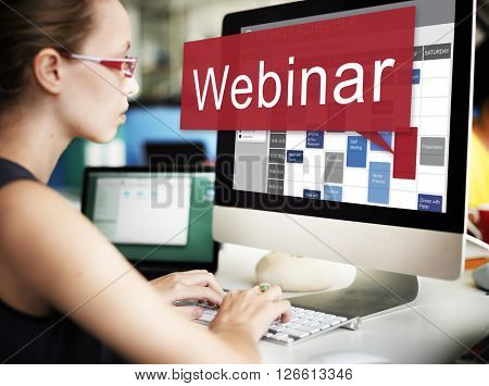 Webinar Website Online Internet Netwotking Concept