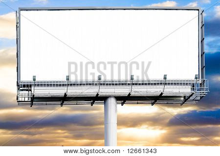Plakat über sunset sky