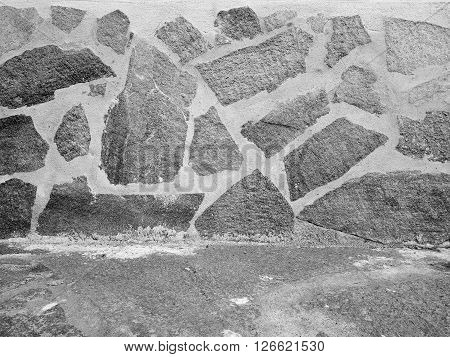 Wall With Stones Finish