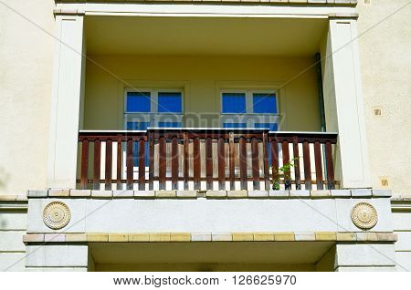 Historic Residential House facade in Berlin Germany
