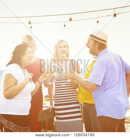 Friends Bonding Celebration Food and Beverages Picnic Concept