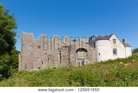 Oxwich Castle The Gower Peninsula South Wales UK