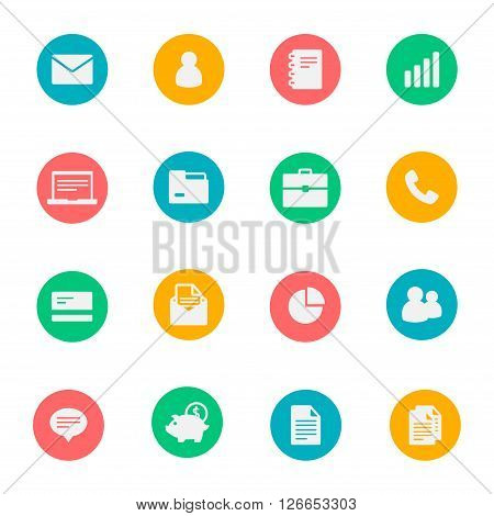 eps 10 vector icons business theme flat icon
