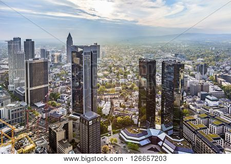 Panorama Of Frankfurt Am Main