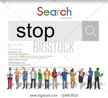 Stop Pause Cease Block End Finish Concept