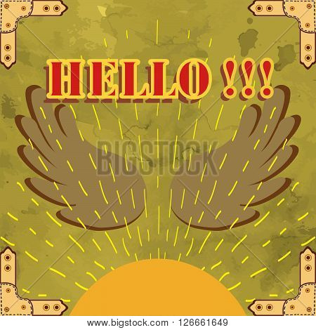 Vintage Background For A Postcard. Vector Illustration.