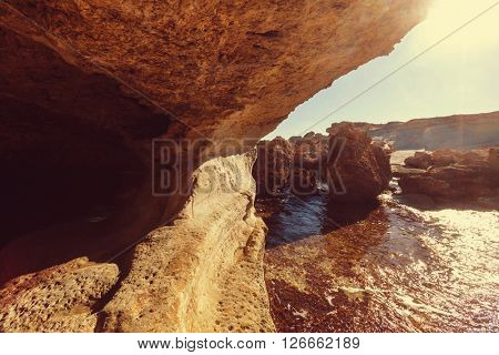Beautiful sea shore in Cyprus