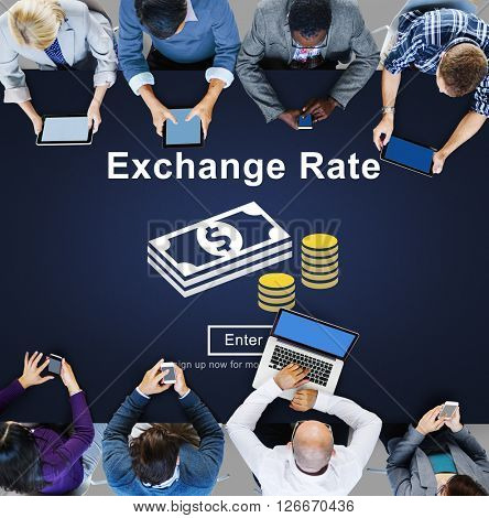 Exchange Rate Finance Trade Website Online Concept