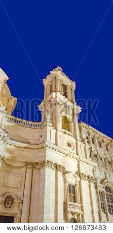Sant'Agnese in Agone church on the Piazza Navona, Rome, Italy