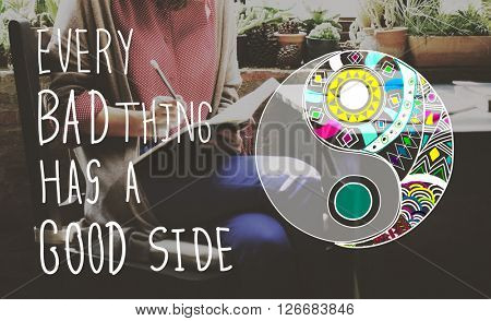 Experience Good Positive Qoute Encouragement Concept
