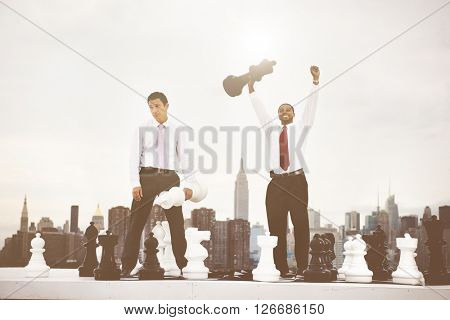 Competition Competing Competive Success Victory Concept