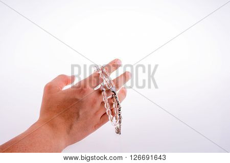 Hand Holding A Tespih