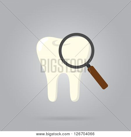 Vector tooth icon. Dental care symbol. Tooth logo isolated vector illustration. Human tooth vector. Isolated tooth. Dental logo. White tooth. Clean tooth.