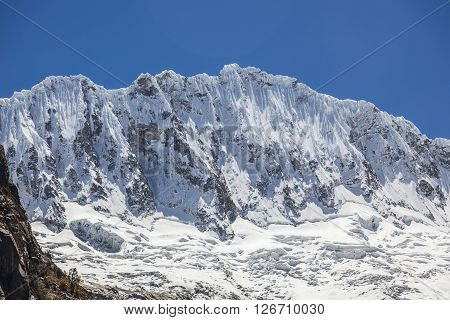Peruvian Andes and Ocshapalpa peak (5888 m), Peru.