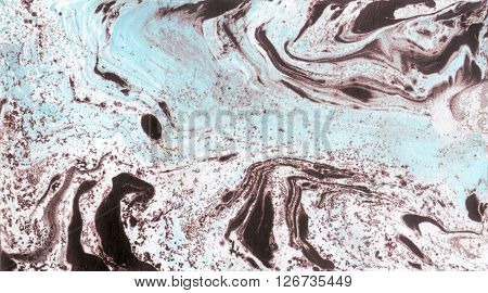 Marbled paper background. Marbleized grunge texture. Watercolor marble painting. Hand painted grunge illustration