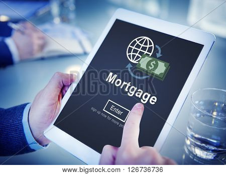 Mortgage Payment Debt Finance Webiste Online Concept