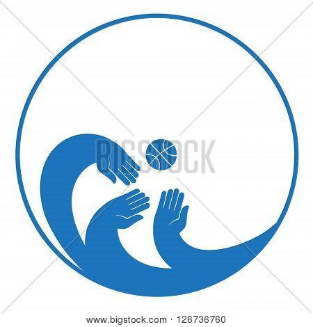 Composition is in a circular frame. Circular concept of sports decal background.