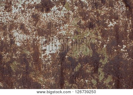 Texture of old rusty metal with highly texturedbackground