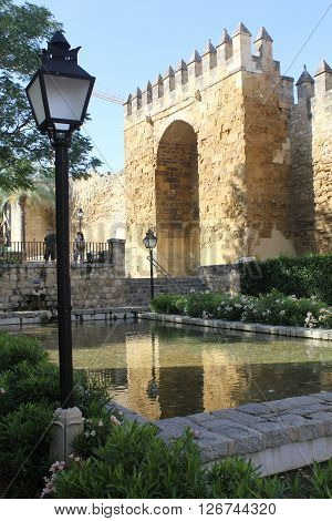 Walk the walls and the Almodovar Gate in Cordoba - Spain.