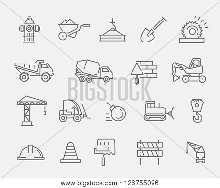 construction Icons Vector set. construction Icons Symbol set.