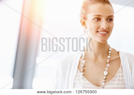Attractive office worker portrait