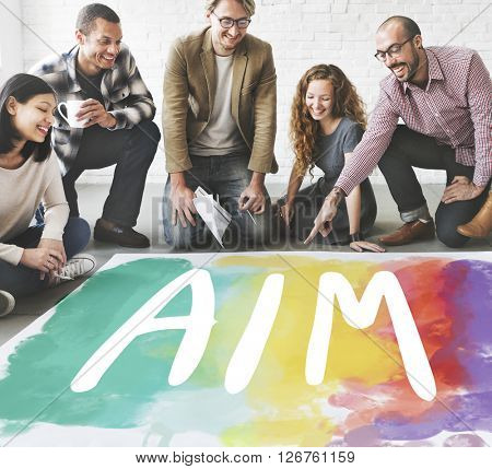 Ambition AIm Aspire Goals Motivation Aspirations Concept