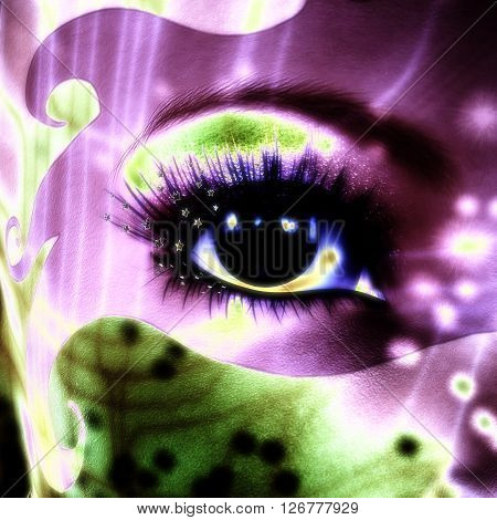 3D Illustration; 3D Rendering Of A Mystic Female