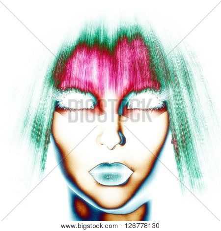 3D Illustration; 3D Rendering Of A Mystic Female