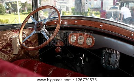 US car 1928 Buick exposed to retro parade in the town of Sliven, Bulgaria, April 16.2016