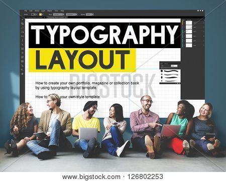 Typography Layout Responsive Design Creative Concept