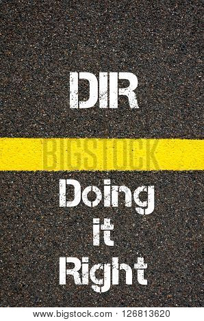 Business Acronym Dir Doing It Right
