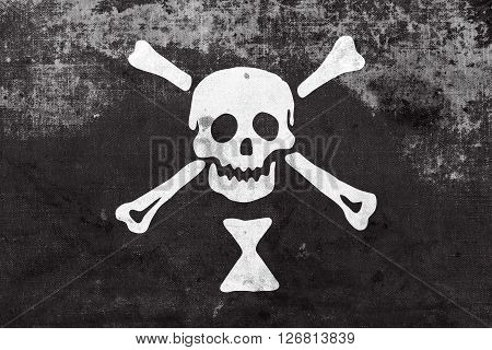 Emanuel Wynn Pirate Flag With A Vintage And Old Look