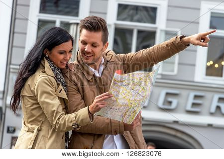 couple on a city break