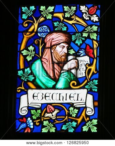 Stained Glass - The Prophet Ezekiel