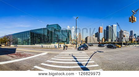 Street View With People In The Neighborhood Hells Kitchen  In New York