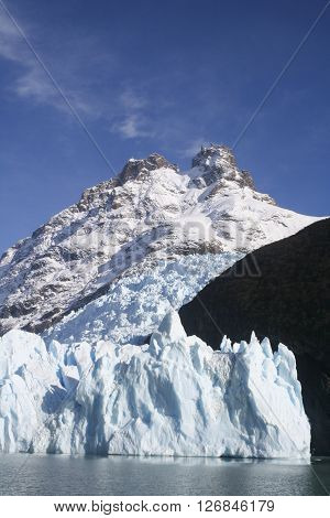 View of the Upsala Glacier Patagonia Argentina.