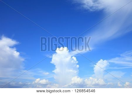 blue sky cloudsBlue sky with clouds .