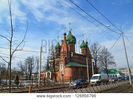 Russia, Yaroslavl-March 29.2016.  Church of St. Nicholas in the Tchaikovsky Street