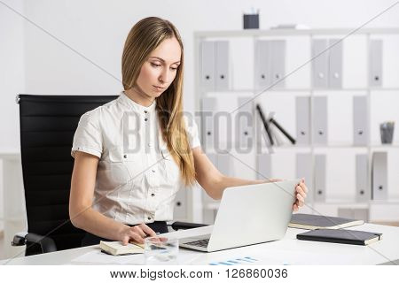 Office Desk With Laptop