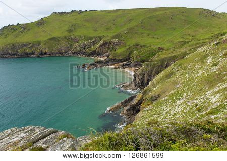 Starehole bay Salcombe Devon UK a short coast walk from this coastal town
