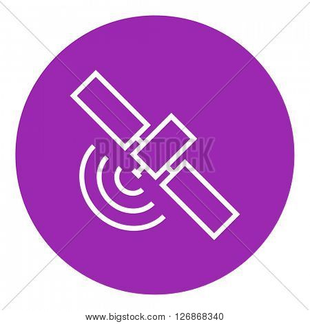 Satellite line icon.