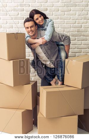 Beautiful Couple Moving
