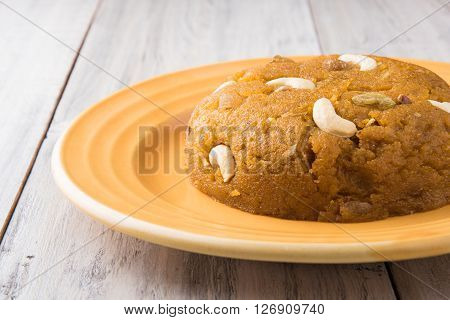 Moong Dal Halwa - a sweet dish from India, Indan Sweet Halwa made from Moong Dal, moong dal sweet sheera or shira cooked in pure ghee