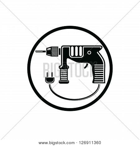 Professional instrument simple vector illustration electric power tool.