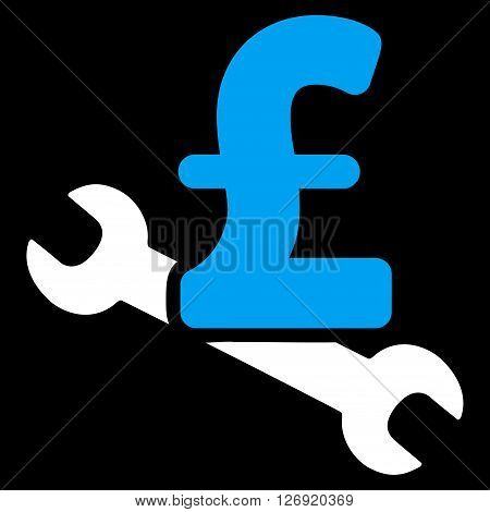 Repair Pound Price vector icon. Repair Pound Price icon symbol. Repair Pound Price icon image. Repair Pound Price icon picture. Repair Pound Price pictogram. Flat repair pound price icon.