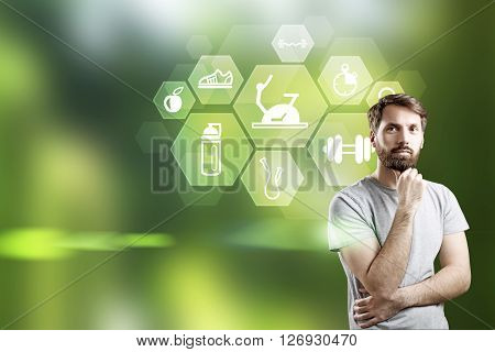 Bearded Man Sport Icons