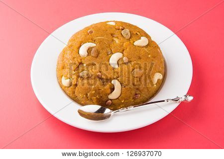 Moong Dal Halwa - a sweet dish from India, Indan Sweet Halwa made from Moong Dal, moong dal sweet sheera or shira cooked in pure ghee